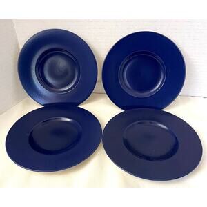 kate spade new york lenox larabee dot navy dessert plates